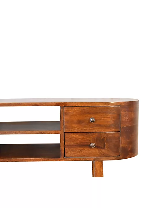 Artisan Furniture U-Rounded Media Unit Entertainment Unit 4 Artisan Furniture U-Rounded Media Unit Entertainment Unit - Image 4