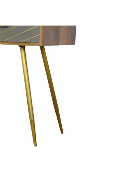 Artisan Furniture Sleek Cement Brass Inlay Writing Desk -Outlet Artisan Furniture Store Belk 746