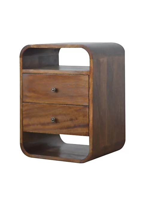Artisan Furniture Chestnut Curved Edge with 2 Drawers 2 Artisan Furniture Chestnut Curved Edge with 2 Drawers - Image 2