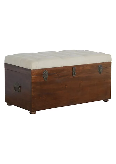 Artisan Furniture Solid Wood D-Button Lid Up Storage Box 2 Artisan Furniture Solid Wood D-Button Lid Up Storage Box - Image 2