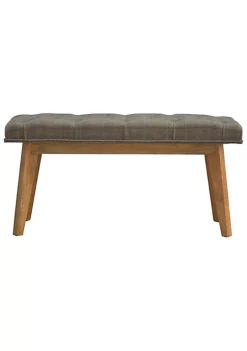 Artisan Furniture Multi Tweed Deep Button Hallway Bench
