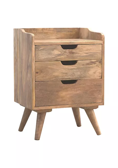 Artisan Furniture Gallery Back Nightstand with 3 Drawers 2 Artisan Furniture Gallery Back Nightstand with 3 Drawers - Image 2