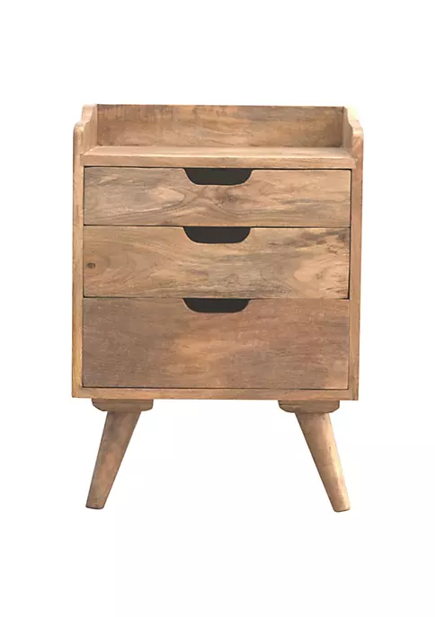 Artisan Furniture Gallery Back Nightstand with 3 Drawers 6 Artisan Furniture Gallery Back Nightstand with 3 Drawers - Image 6