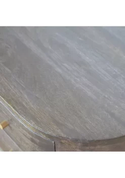 Artisan Furniture Ash Black Bedside with Brass Legs -Outlet Artisan Furniture Store Belk 822