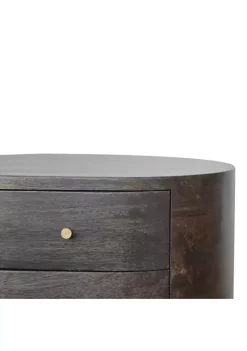 Artisan Furniture Ash Black Bedside with Brass Legs -Outlet Artisan Furniture Store Belk 823