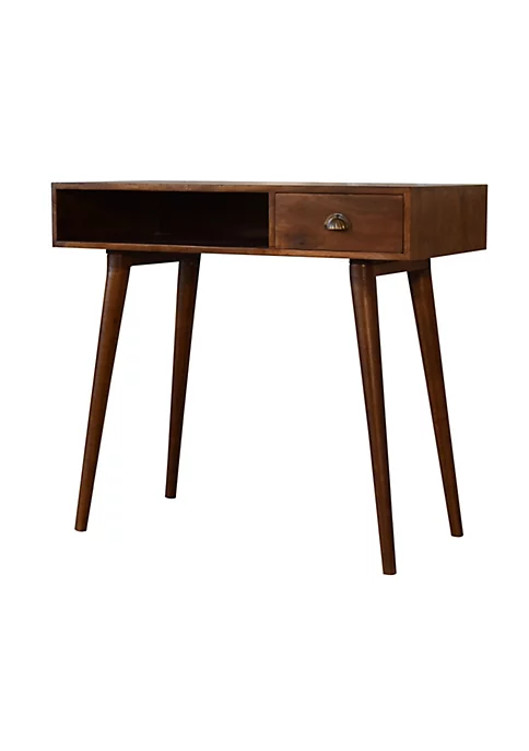 Artisan Furniture Solid Wood Chestnut Writing Desk with Open Slot 2 Artisan Furniture Solid Wood Chestnut Writing Desk with Open Slot - Image 2