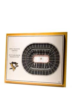 NHL Pittsburgh Penguins 5 Layer StadiumViews 3D Wall Art - PPG Paints Arena -Outlet Artisan Furniture Store Belk 84
