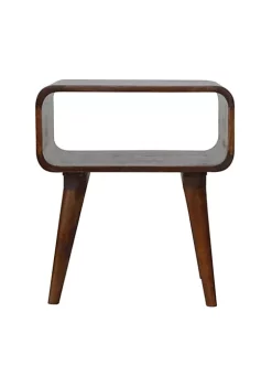 Artisan Furniture Curved Open Chestnut Bedside