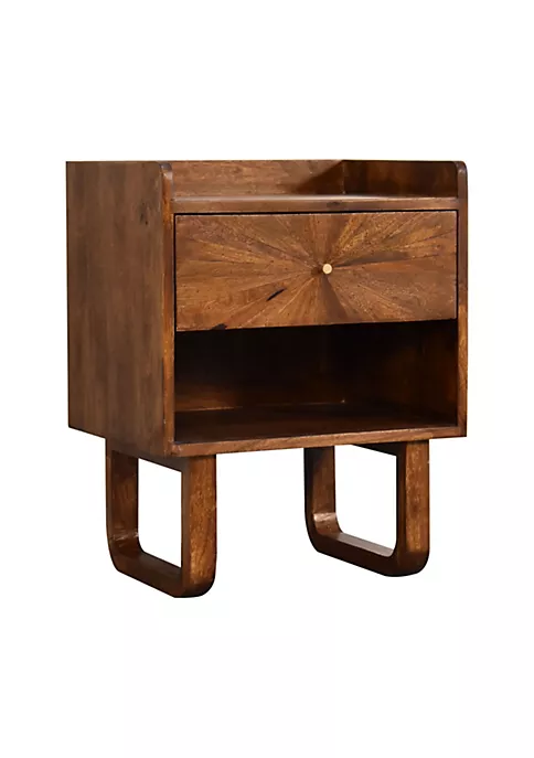 Artisan Furniture U-Chestnut Sunrise Bedside with Open Slot 3 Artisan Furniture U-Chestnut Sunrise Bedside with Open Slot - Image 3