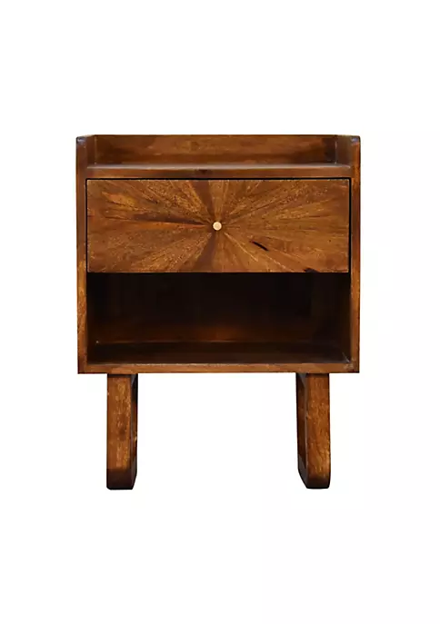 Artisan Furniture U-Chestnut Sunrise Bedside with Open Slot 6 Artisan Furniture U-Chestnut Sunrise Bedside with Open Slot - Image 6