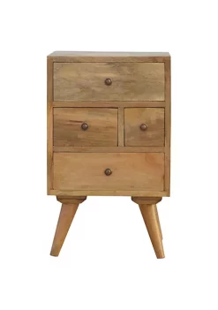 Artisan Furniture Nordic Style 4 Drawer Multi Nightstand