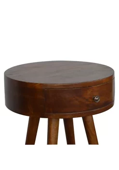 Artisan Furniture Nordic Chestnut Circular Shaped Nightstand -Outlet Artisan Furniture Store Belk 903