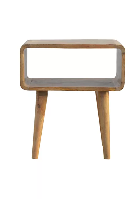 Artisan Furniture Curved Open Nightstand 6 Artisan Furniture Curved Open Nightstand - Image 6